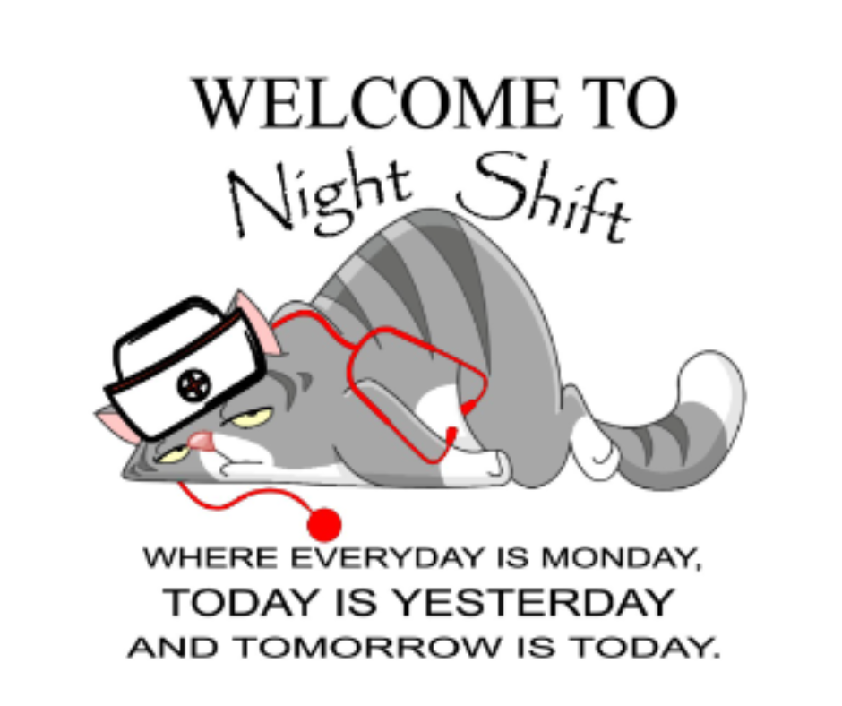 Night Shift Nurse- Short Sleeve