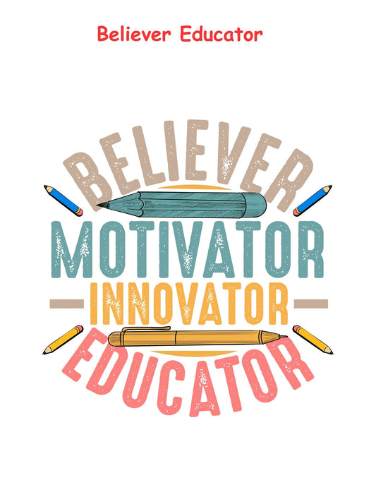 Believer Educator T-shirt - Short Sleeved